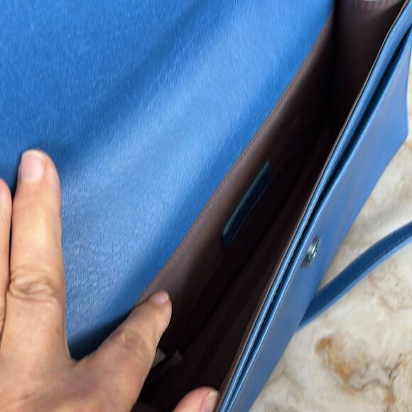 NWOT Matt & Nat DREWLG Large Vegan Crossbody Bag- Vintage Blue - Picture 13 of 16